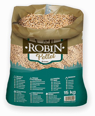 worek pelletu opałowego Robin do kupienia w Pilawie lub sklepie internetowym